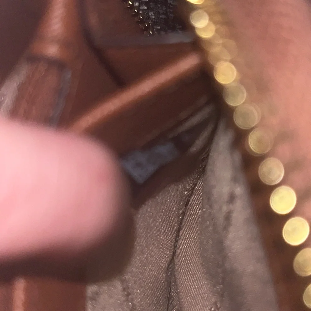 Nice Michael Kors Brown Saffiano Leather Zip Around Wallet! - Picture 10 of 14